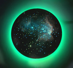 Подвесная панель Звездный диск, цвет зеленый