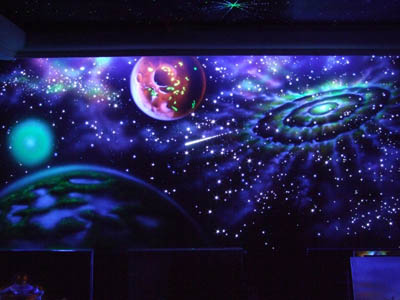 Панель Звёздное небо с метеорами